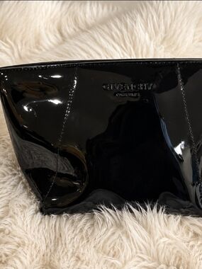 Givenchy Black Patent Cosmetic Pouch